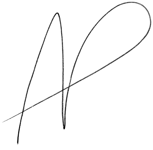 Signature of Andrew Pokrandt, Founder